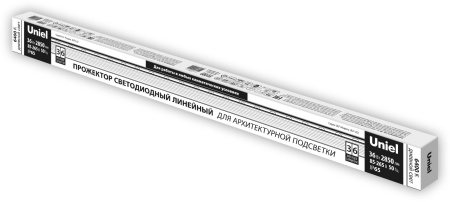 картинка Архитектурная подсветка светодиодная ULF-L52-36W/6400K/L100 220V IP65 SILVER от магазина BTSvet