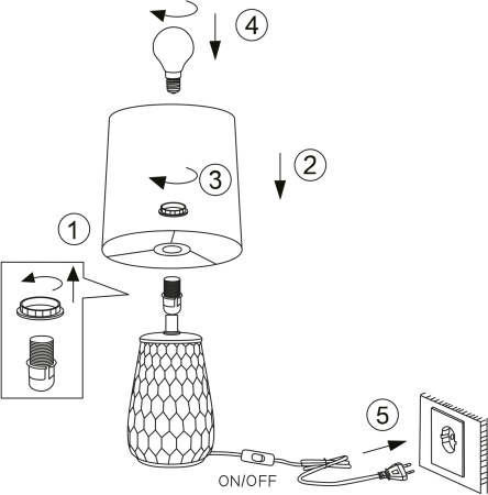 картинка Настольная лампа Rivoli Bertha 7071-502 от магазина BTSvet