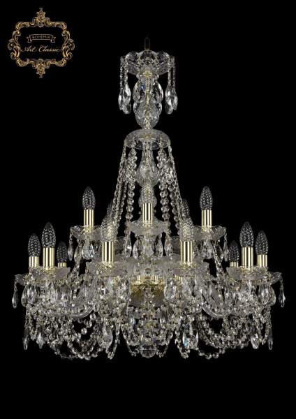 Хрустальная подвесная люстра 11.11.10+5.240.XL-80.Gd.Sp