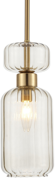 картинка Подвесной светильник Gloss 1141/1S E14*60W Antigue copper/Beige от магазина BTSvet