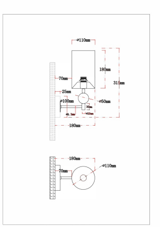 картинка Бра Matar A4027AP-1PB от магазина BTSvet