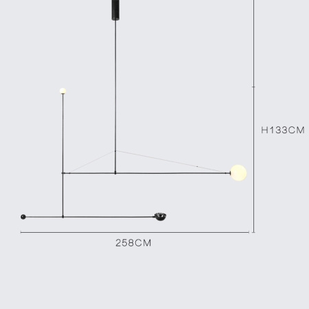 картинка Потолочная люстра LINES от магазина BTSvet