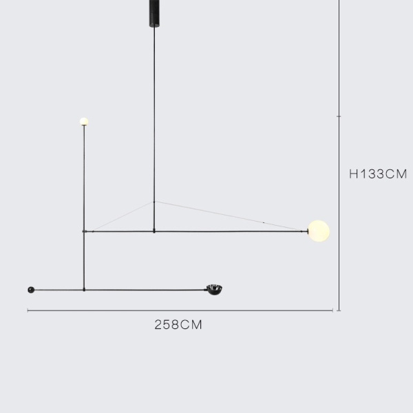 картинка Потолочная люстра LINES от магазина BTSvet
