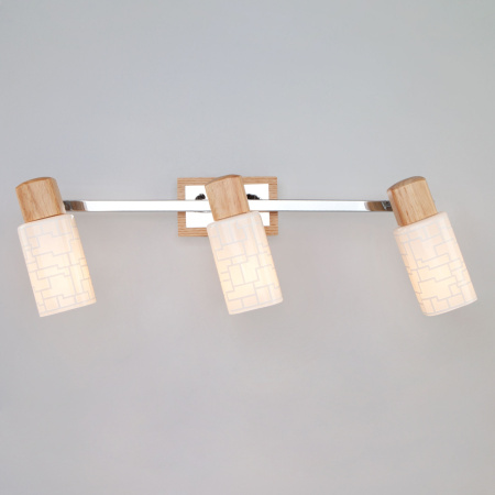 Спот на штанге 20029/3 хром/светлое дерево