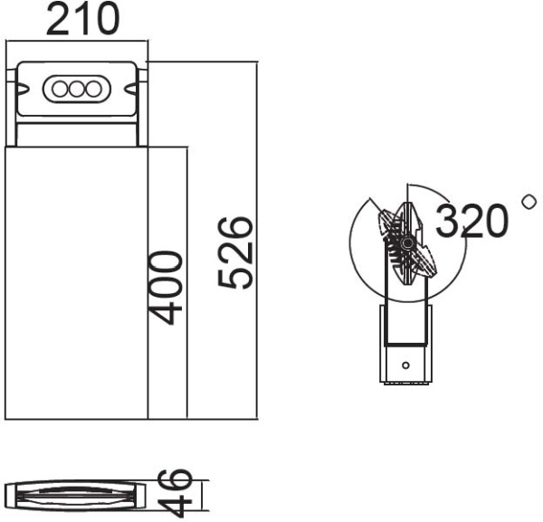 картинка Наземный фонарь LEDSPOT W6146S-1-526 R от магазина BTSvet