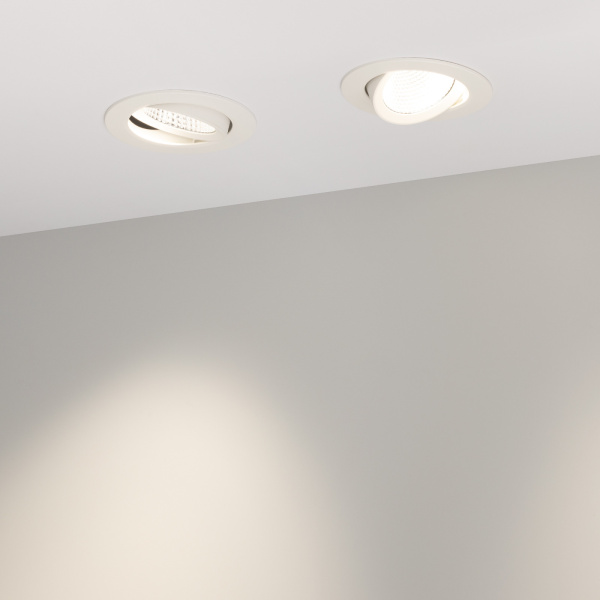 картинка Светильник встраиваемый LED LTD-POLAR-TURN-R105-10W Day4000 (WH, 36 deg, 230V) (Arlight, IP20 Пластик, 3 года) 032311 от магазина BTSvet