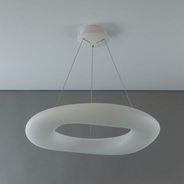 картинка Подвесной светильник светодиодный с управлением голосом и смартфоном с пультом регулировкой цветовой температуры и яркости Стратус Смарт CL732A800GS RGB от магазина BTSvet