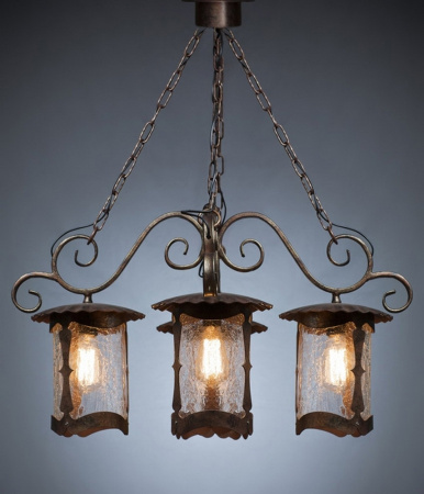 Кованый уличный светильник подвесной Valencia 190-94/brg-03