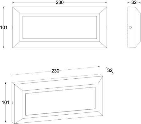 картинка Настенный LED светильник уличный W1916A Gr от магазина BTSvet