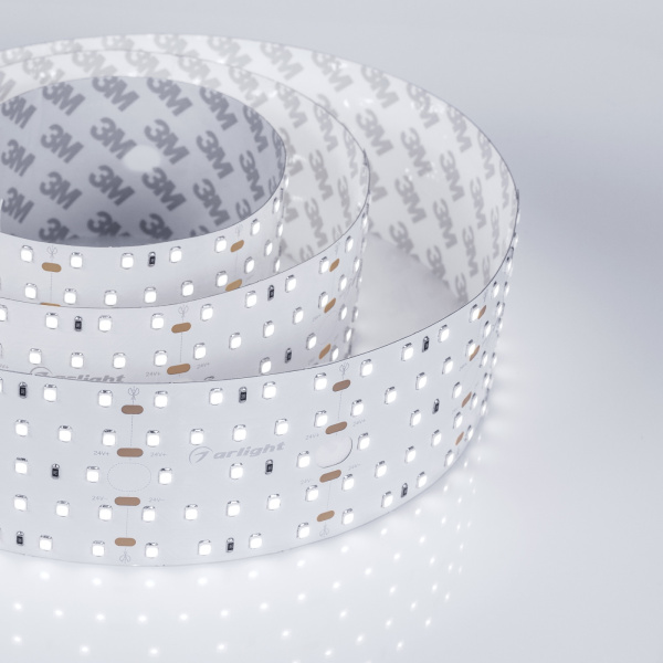 картинка Светодиодная лента S2-2500 24V White 5500K 52mm (2835, 420 LED/m, LUX) (Arlight, 30 Вт/м, IP20) 021203 от магазина BTSvet