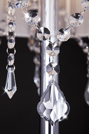 картинка Торшер 2045/3F хром/белый торшер от магазина BTSvet