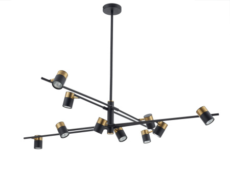 Потолочная люстра на штанге Enzo FR5201PL-10B