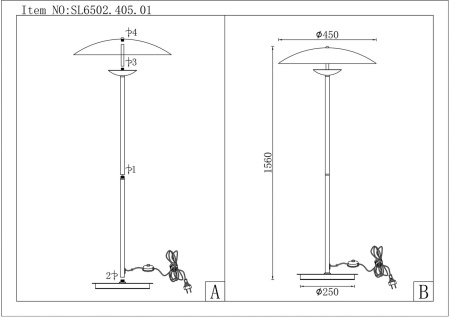 картинка Торшер ST Luce Armonico SL6502.405.01 от магазина BTSvet