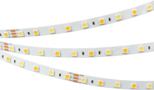 Светодиодная лента RT 6-5000 24V White-MIX 2x (5060, 60 LED/m, LUX) (Arlight, Изменяемая ЦТ) 025213