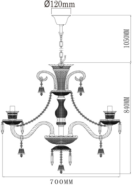 картинка Подвесная люстра Barselona 313012508 от магазина BTSvet