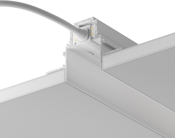 картинка Шинопровод 1м Gravity встраиваемый белый Busbar trunkings Gravity TRX010-421W от магазина BTSvet