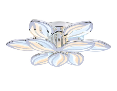 картинка Потолочная люстра светодиодная с пультом регулировкой цветовой температуры и яркости с ночным режимом ACRYLICA FA467 от магазина BTSvet