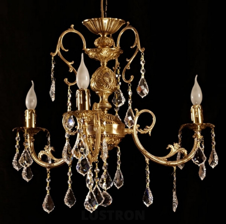 картинка Подвесная люстра 8888/3 AB Leaf crystal от магазина BTSvet