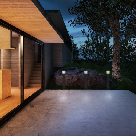 картинка Наземный светильник 1550 TECHNO черный от магазина BTSvet