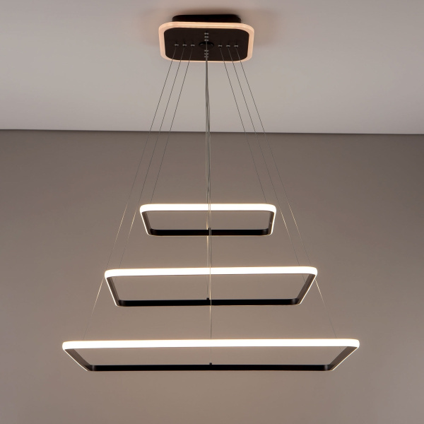 картинка Умная подвесная люстра Венге Неон Смарт CL731AK115E от магазина BTSvet