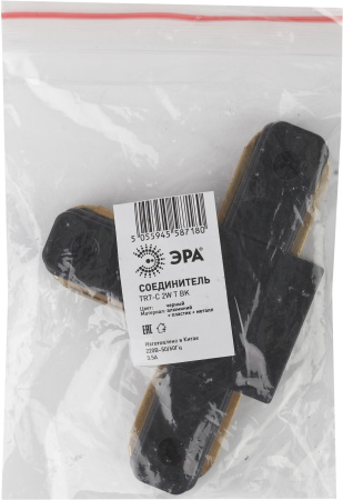 картинка Коннектор TR7-C 2W T BK для однофазного шинопровода Т-образный черный Б0032182 от магазина BTSvet