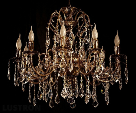 картинка Подвесная люстра 8888/10 PB Leaf crystal от магазина BTSvet