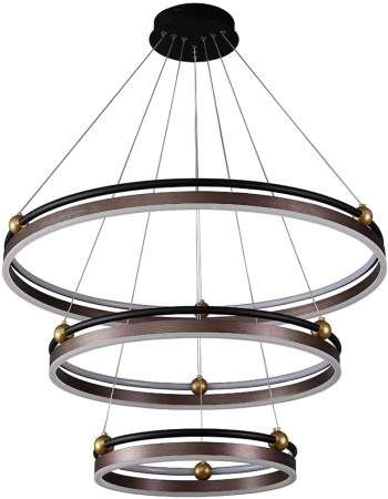 Подвесной светильник FERNANDO SP158W LED D400+600+800 COFFEE/BLACK