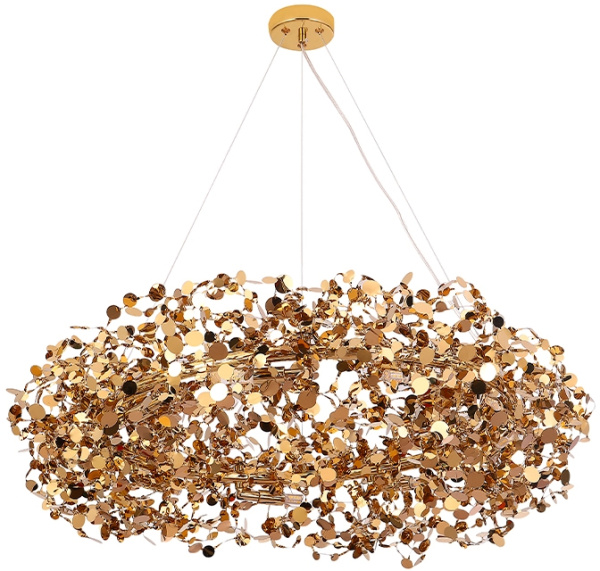 Подвесная люстра Crystal Lux GARDEN GARDEN SP9 D800 GOLD