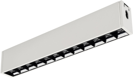 Линейный настенно-потолочный светильник LED CLIP-38-LASER-S330-12W Warm3000 (WH, 36 deg, 24V) (Arlight, IP40 Металл, 3 года) 029006