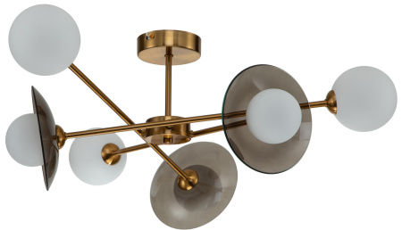 картинка Люстра потолочная на штанге Jazz V000163 (11020/6C Brass) от магазина BTSvet