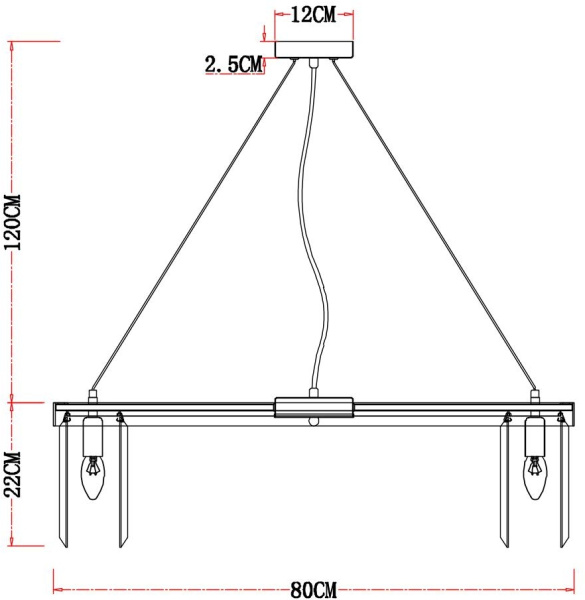 картинка Подвесная люстра хрустальная Secunda A1003LM-12CC от магазина BTSvet