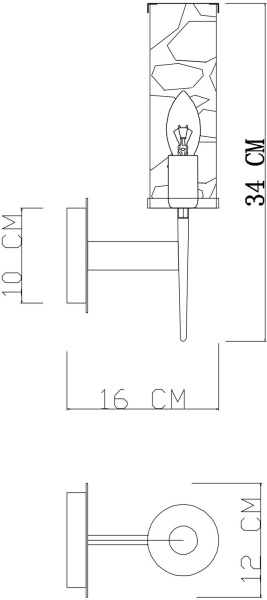 картинка Бра Sham 4505/17 AP-1 от магазина BTSvet