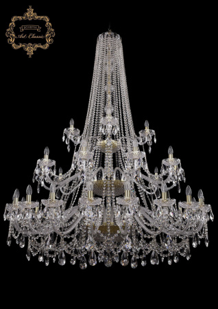 Хрустальная подвесная люстра 11.25.20+10+5.530.3d.h-194.Gd.Sp