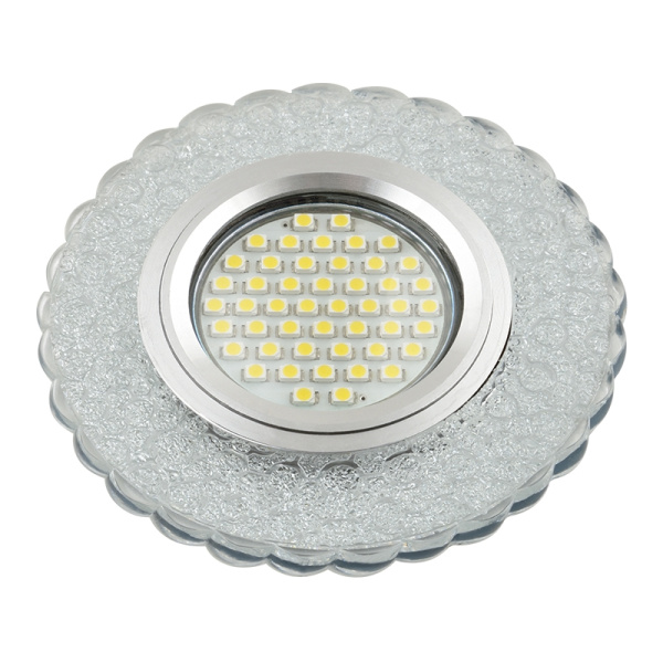 Встраиваемый светильник со светодиодной подсветкой Luciole DLS-L140 GU5.3 GLASSY/CLEAR