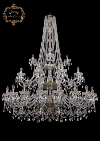 Хрустальная подвесная люстра 11.25.20+10+5.530.3d.h-194.Gd.Sp