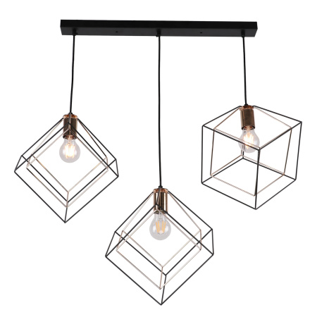 Подвесной светильник MD.0830-3-P BK+FGD