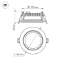 картинка Светодиодная панель встраиваемая LT-R160WH 12W Day White 120deg (Arlight, IP40 Металл, 3 года) 016568 от магазина BTSvet