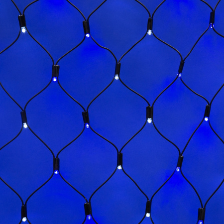 Сетка светодиодная. статическое свечение. 2x1.5м. Соединяемая. 288 светодиодов. Бело-синий свет. ULD-N2015-288/SBK WHITE-BLUE IP67