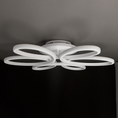 картинка Потолочная люстра светодиодная с управлением смарфоном и пультом регулировка яркости и цветовой температуры Сезар Смарт CL233A170E RGB от магазина BTSvet