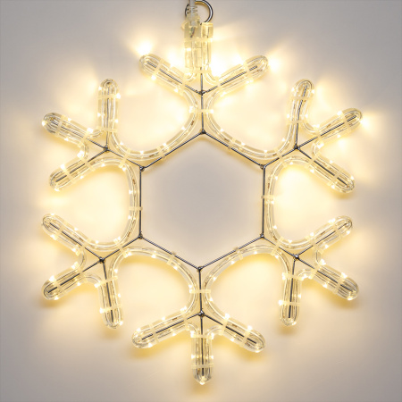 картинка Световая фигура светодиодная ARD-SNOWFLAKE-M7-450x375-108LED Warm (230V, 6.5W) (Ardecoled, IP65) 025315 от магазина BTSvet