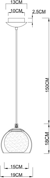 картинка Подвесной светильник Rastaban A7984SP-1CC от магазина BTSvet
