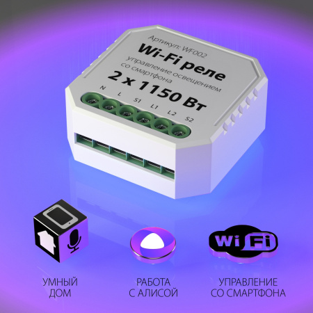 картинка Wi-Fi реле WF002 от магазина BTSvet