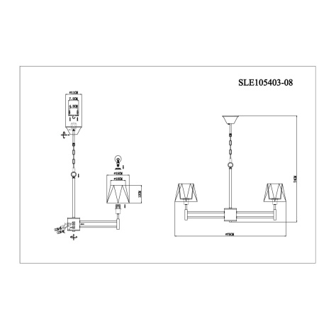 картинка Подвесная люстра Lagoro SLE105403-08 от магазина BTSvet