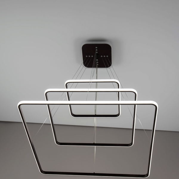 картинка Умная подвесная люстра Венге Неон Смарт CL731AK115E от магазина BTSvet