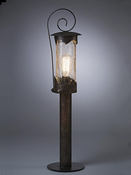 Кованый наземный уличный фонарь Lion 210-31/bc-06