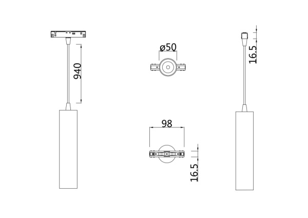 картинка Трековый светильник светодиодный Track lamps TR016-2-12W3K-W от магазина BTSvet