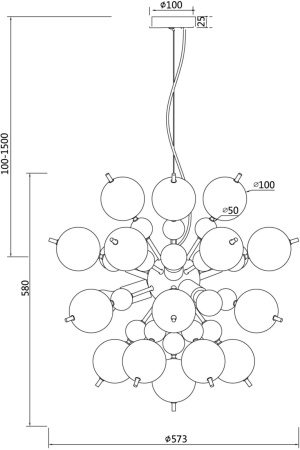 картинка Подвесная люстра Bolla MOD133PL-06CH от магазина BTSvet