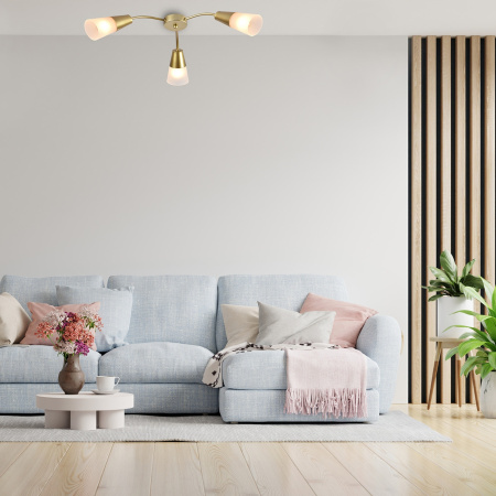 картинка Потолочная люстра Escada Aquilegia 1100/3P Gold от магазина BTSvet