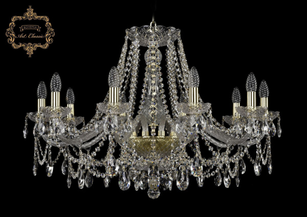 Хрустальная подвесная люстра 11.25.10.300.Gd.Sp