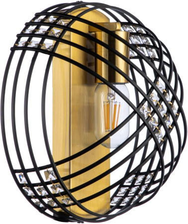 картинка Настенный светильник Fresco V000105 (10001/1W Black) от магазина BTSvet